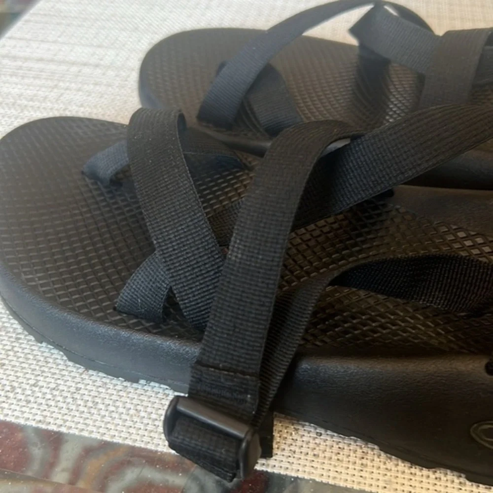 Chaco J106639 Chaco Men's Tegu Black Slides Excellent Pre-Owned Condition Sz 10M